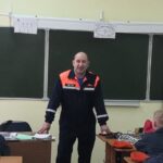 Занятия с кадетским классом МЧС России г. Ишима.